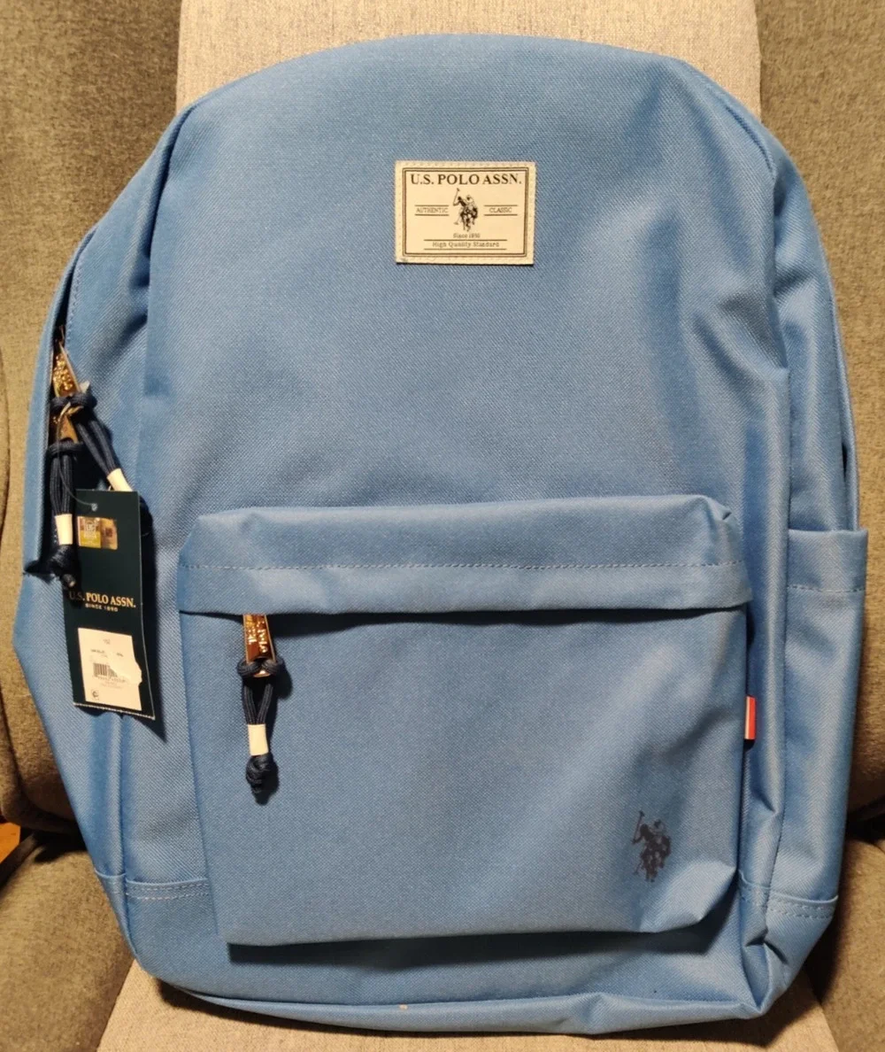 U.S. Polo Assn Light Blue Backpack 18